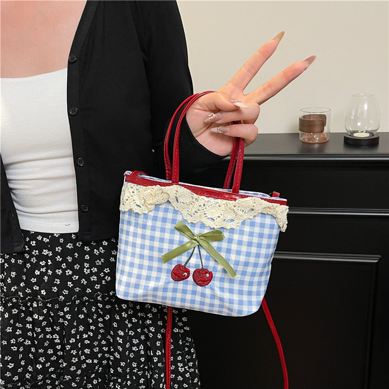 Luxury Bags Cute - Nova bolsa feminina coreano xadrez bolinhas