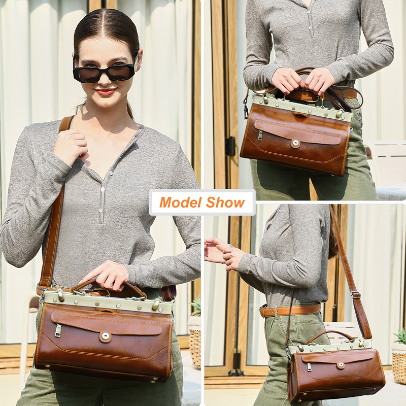 Bolsa Feminina de Couro Legíti - Luxury Bags Leather avaliação e preço