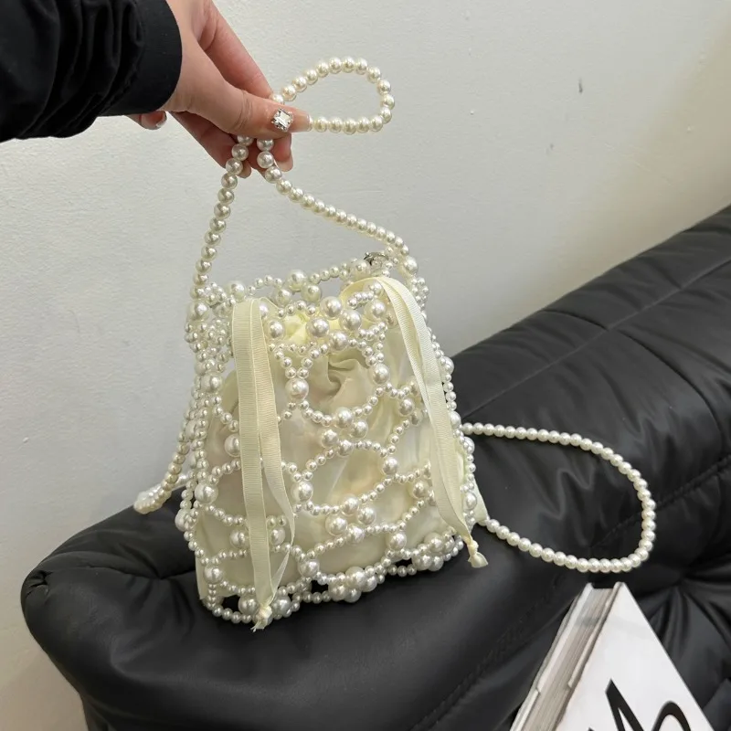Beading branco balde ombro e c - Luxury Bags On Sales avaliação e preço