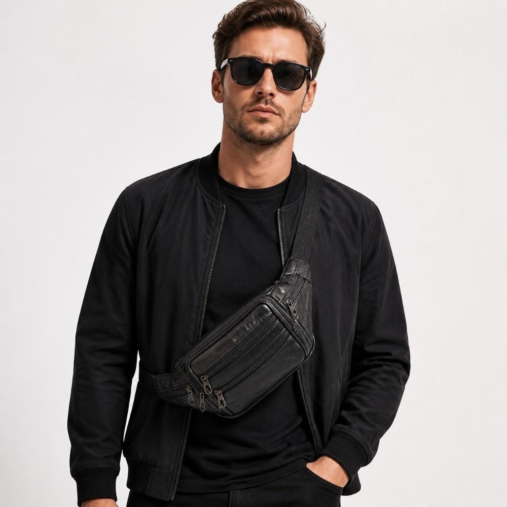 Bolsa de cintura de couro de l - Luxury Bags Leather avaliação e preço