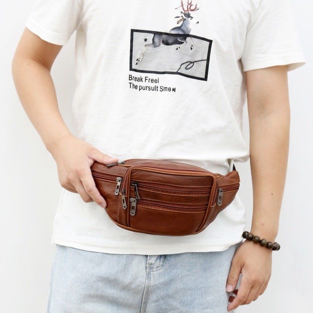 Bolsa de cintura de couro de l - Luxury Bags Leather avaliação e preço